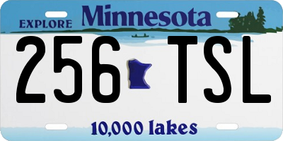 MN license plate 256TSL