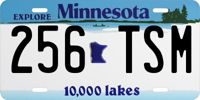 MN license plate 256TSM