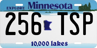 MN license plate 256TSP