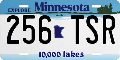 MN license plate 256TSR