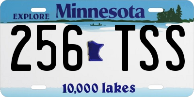 MN license plate 256TSS