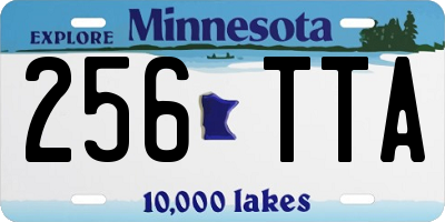 MN license plate 256TTA