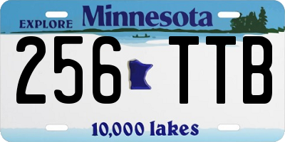 MN license plate 256TTB
