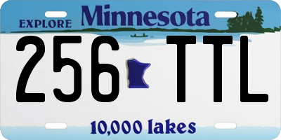 MN license plate 256TTL