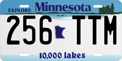 MN license plate 256TTM