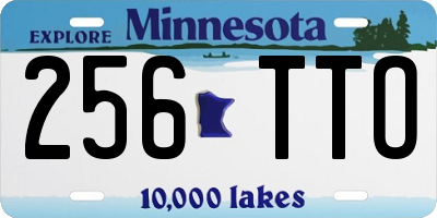 MN license plate 256TTO
