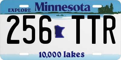 MN license plate 256TTR