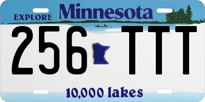 MN license plate 256TTT