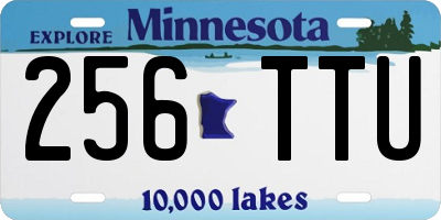 MN license plate 256TTU