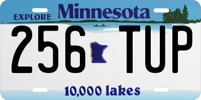 MN license plate 256TUP