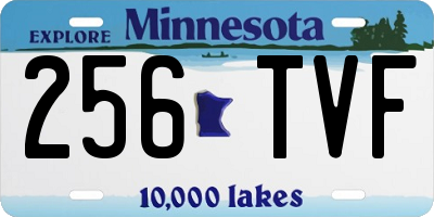 MN license plate 256TVF
