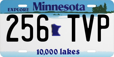 MN license plate 256TVP