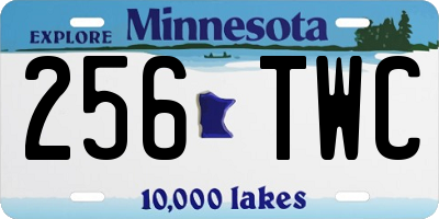 MN license plate 256TWC