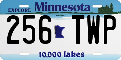 MN license plate 256TWP