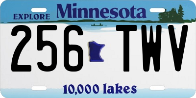 MN license plate 256TWV
