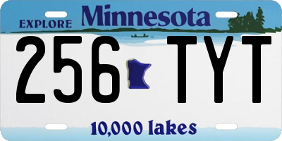MN license plate 256TYT
