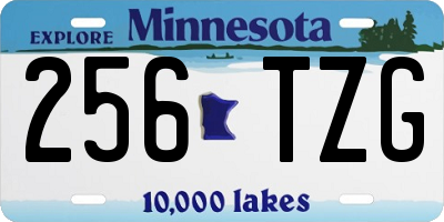 MN license plate 256TZG