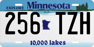 MN license plate 256TZH