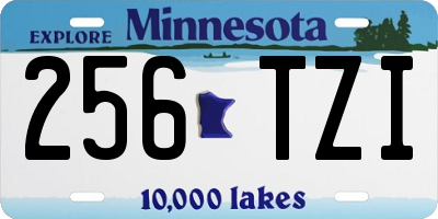 MN license plate 256TZI