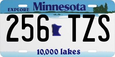 MN license plate 256TZS