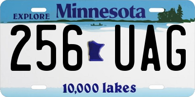 MN license plate 256UAG