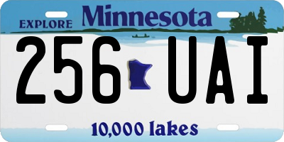 MN license plate 256UAI