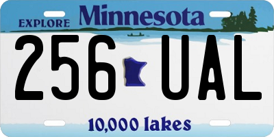 MN license plate 256UAL