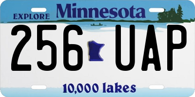 MN license plate 256UAP