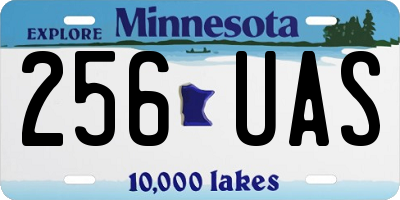 MN license plate 256UAS