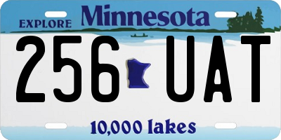 MN license plate 256UAT