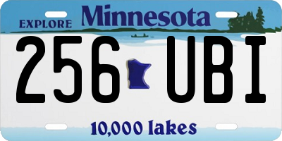 MN license plate 256UBI