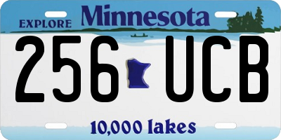 MN license plate 256UCB