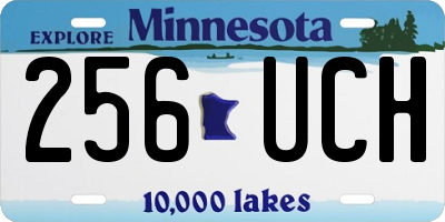 MN license plate 256UCH
