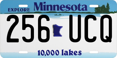 MN license plate 256UCQ