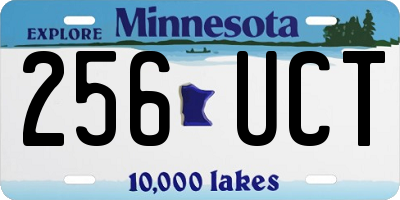 MN license plate 256UCT