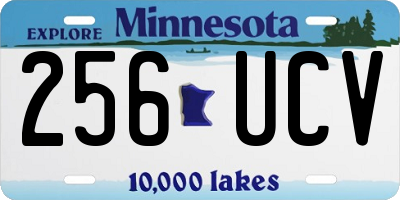 MN license plate 256UCV