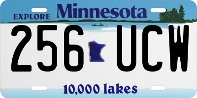 MN license plate 256UCW