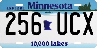 MN license plate 256UCX