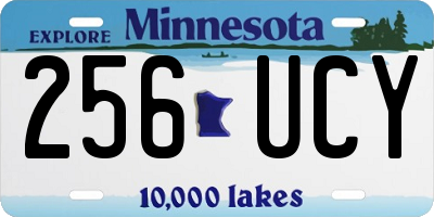 MN license plate 256UCY