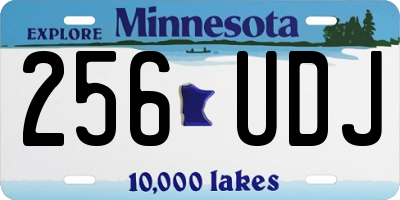 MN license plate 256UDJ