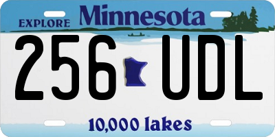 MN license plate 256UDL