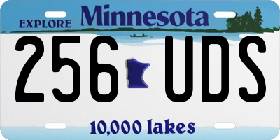 MN license plate 256UDS