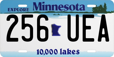 MN license plate 256UEA