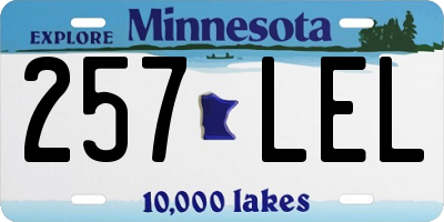 MN license plate 257LEL
