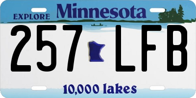 MN license plate 257LFB