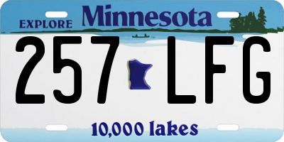 MN license plate 257LFG