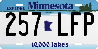 MN license plate 257LFP