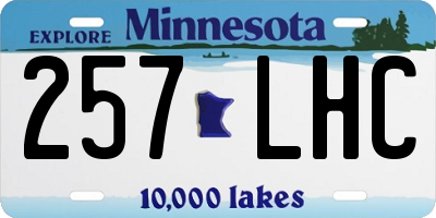 MN license plate 257LHC