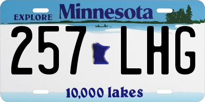 MN license plate 257LHG