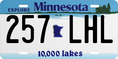 MN license plate 257LHL
